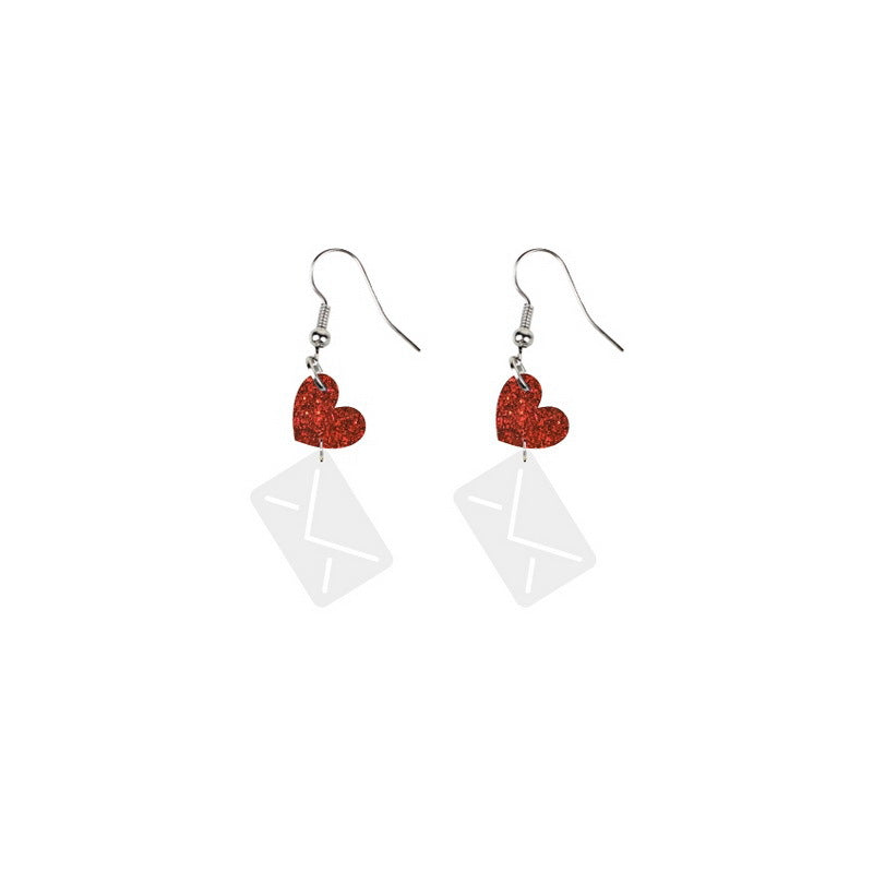 Wholesale Valentine's Day Cute Devil Love Bear Earrings ACC-ES-XueP043