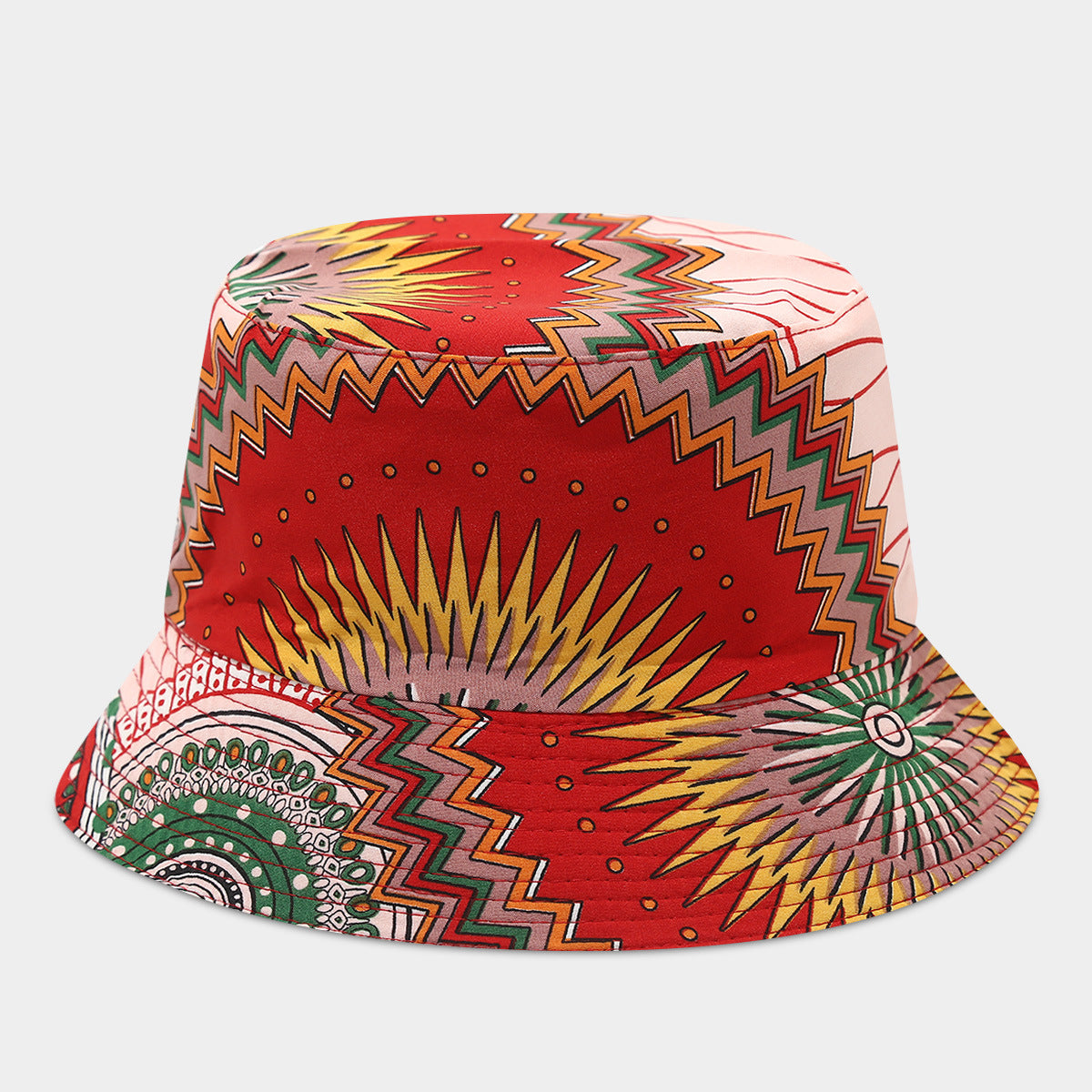 Wholesale Bohemian Small Flower Full Print Sunscreen Fisherman Hat