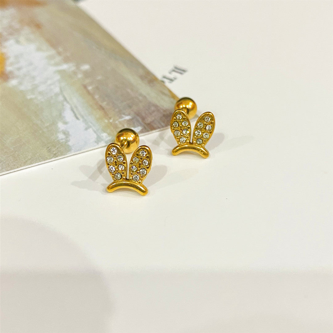 Wholesale Titanium Steel Animal Screw Earrings ACCVIP-ES-YZXW004