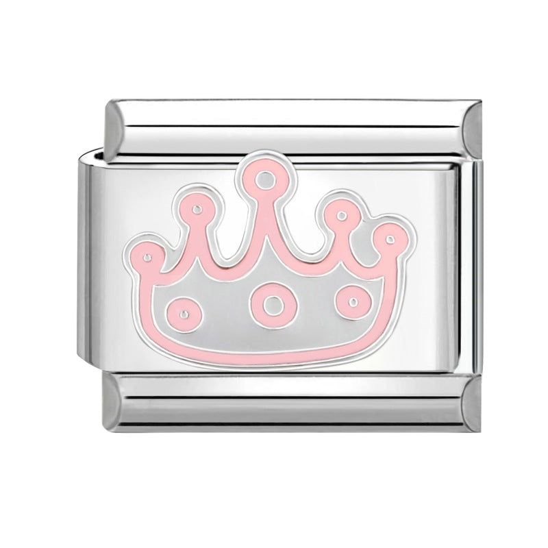 Wholesale Italian Charm Bracelet 9mm DIY Splicing Cartoon Cute Titanium Steel Composable Bracelet