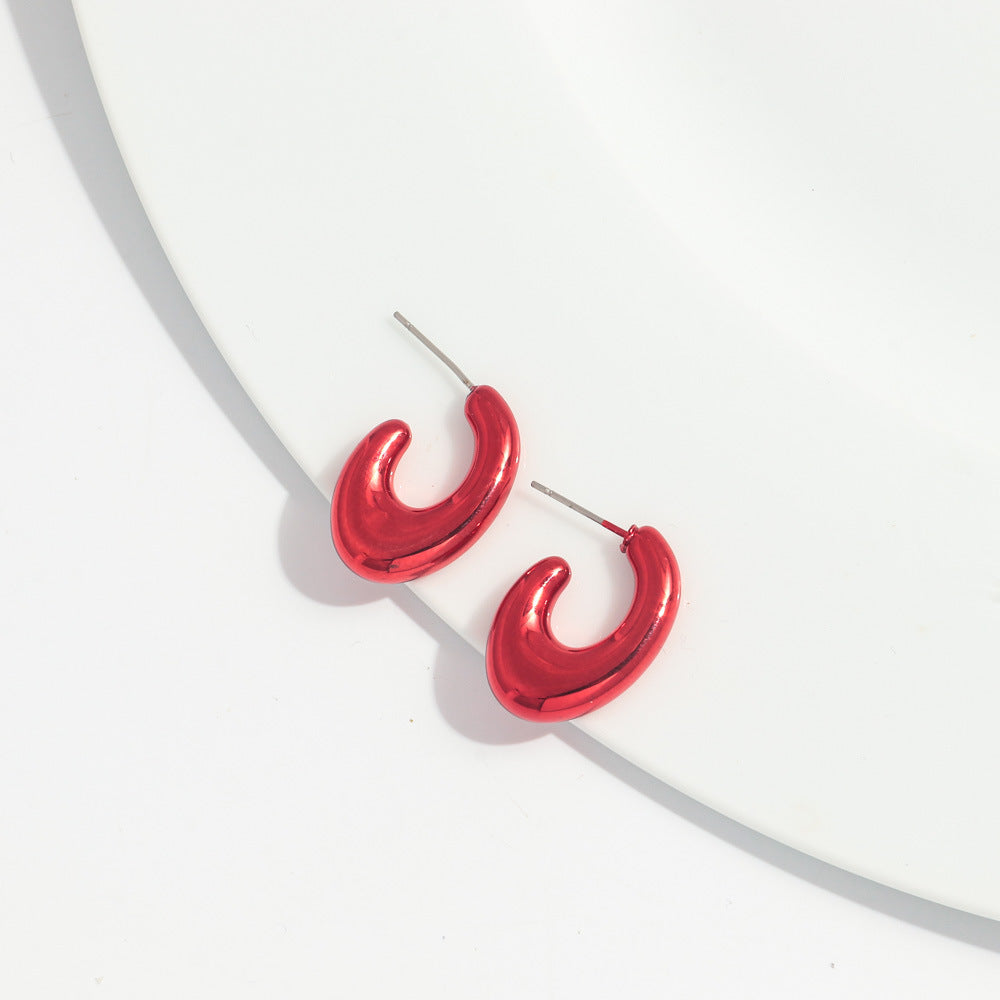 Wholesale Valentine's Day Red Acrylic Earrings