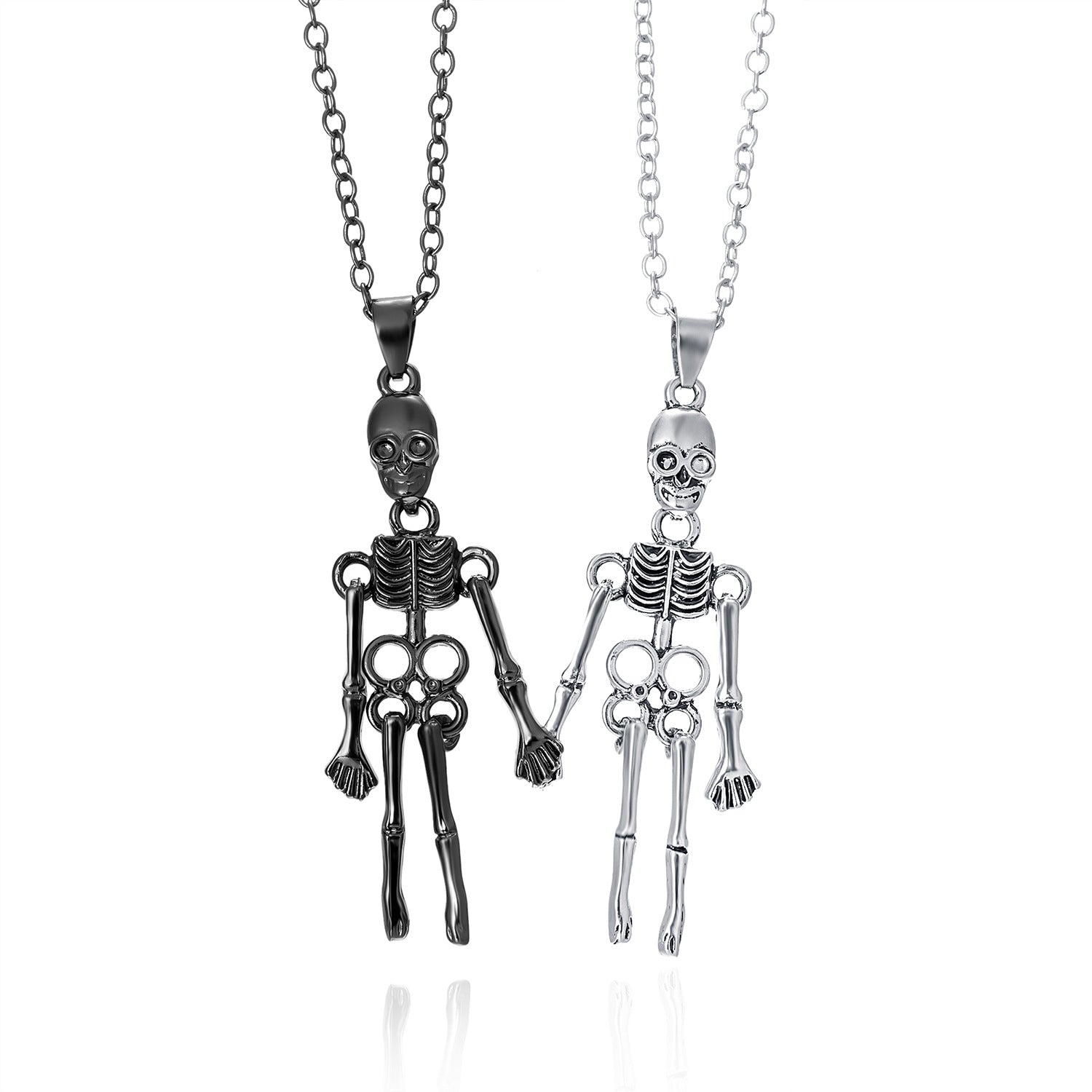 Wholesale Dark Wind Halloween Necklace Human Skeleton  Necklace