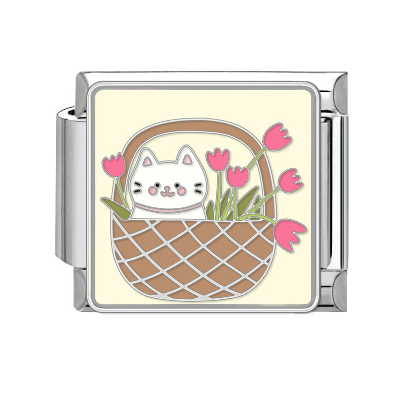 Wholesale 9mm Italian Charm Starter Bracelets DIY Cute Animal Stainless Steel Composable Bracelet