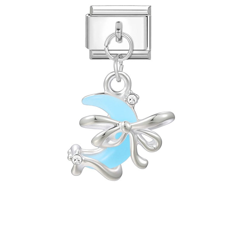 Wholesale Italian modular multifunctional DIY steel pendant bracelet