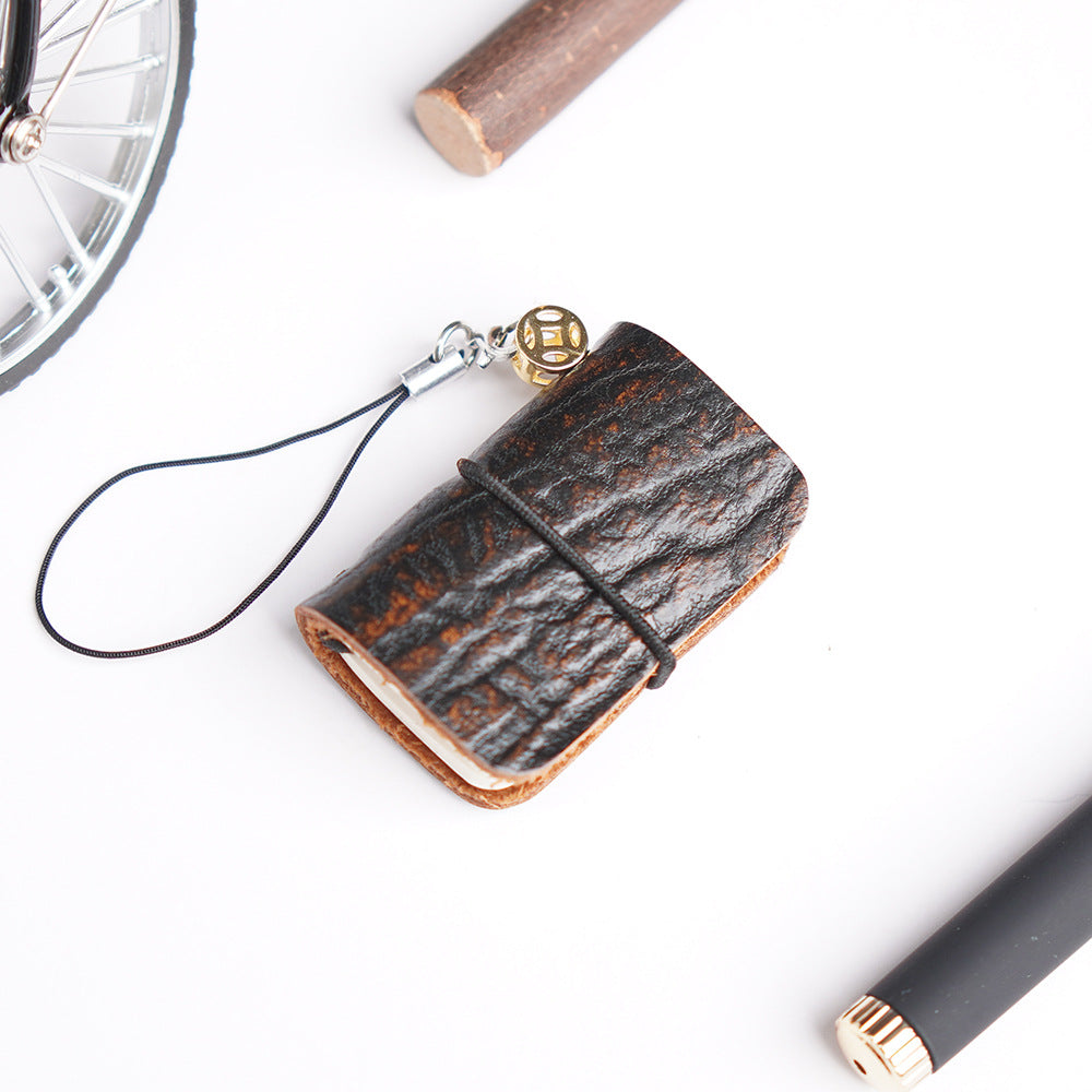Wholesale Super Mini Pocket Notebook Cowhide Handmade Notepad ACC-NB-YueYao001