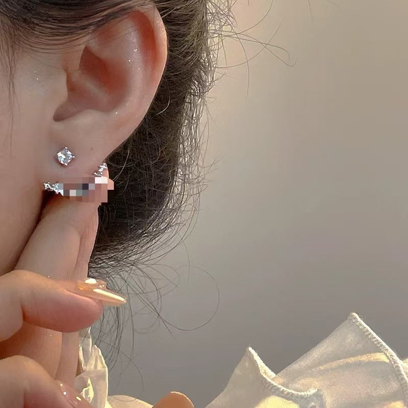 Wholesale Star Ship Zircon Earrings