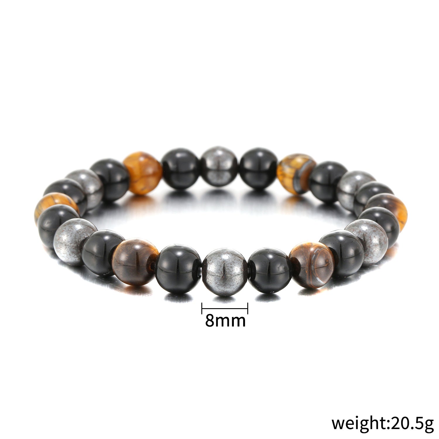 Wholesale tiger eye black magnet bracelet