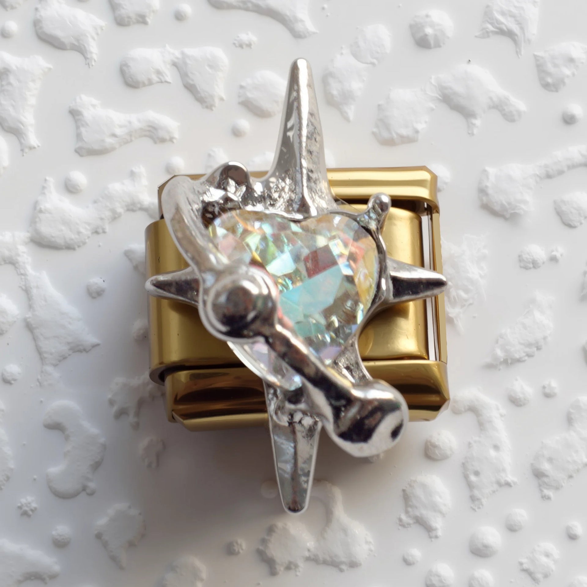 Wholesale 5pcs Italian Charm Bracelet 9mm DIY Splicing Perfume Bottle Bear Stainless Steel Composable Bracelet