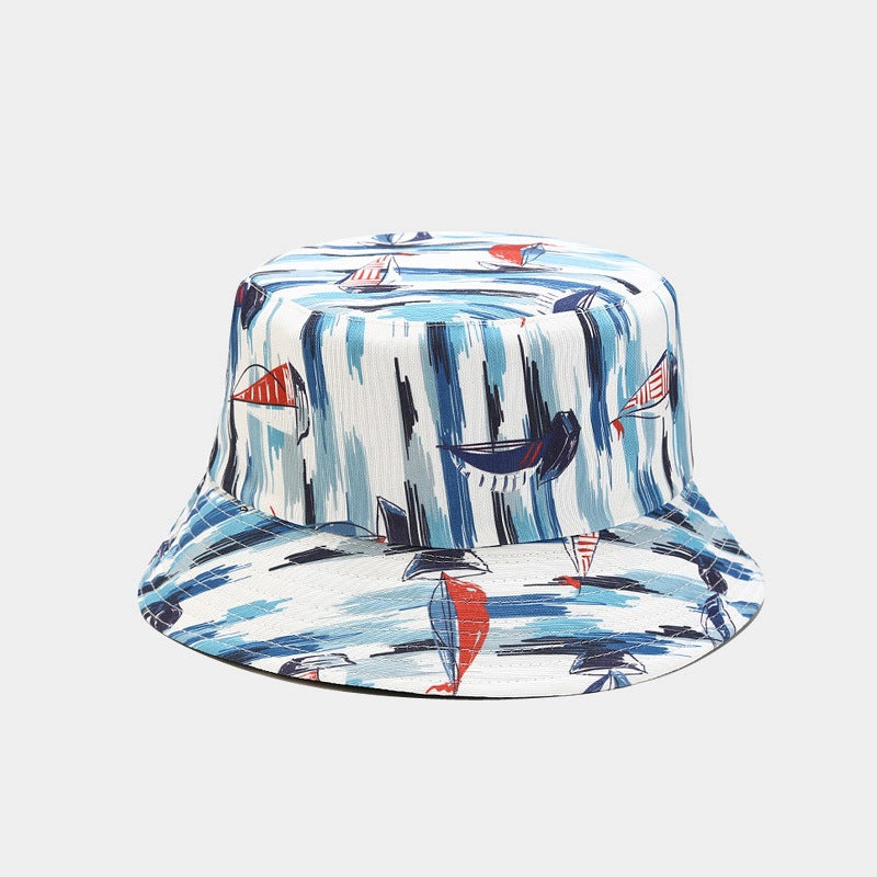 Wholesale Ocean Animal Pattern Double Sided Bucket Hat ACC-HT-LvYi008