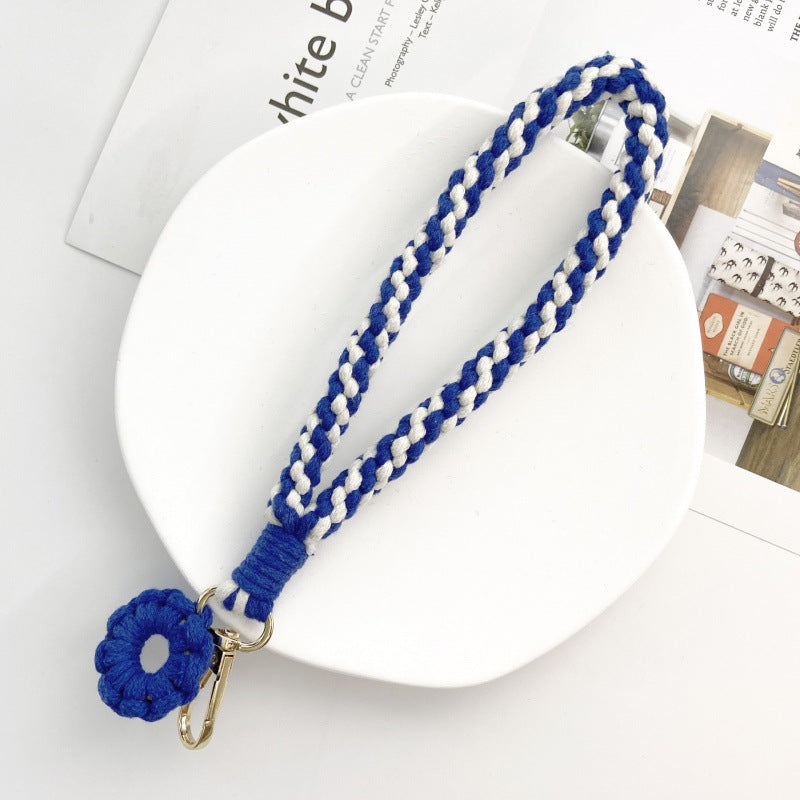 Wholesale Handmade Woven Keychains Flower Corn Knot Lanyard Keychain ACC-KC-Huaien002
