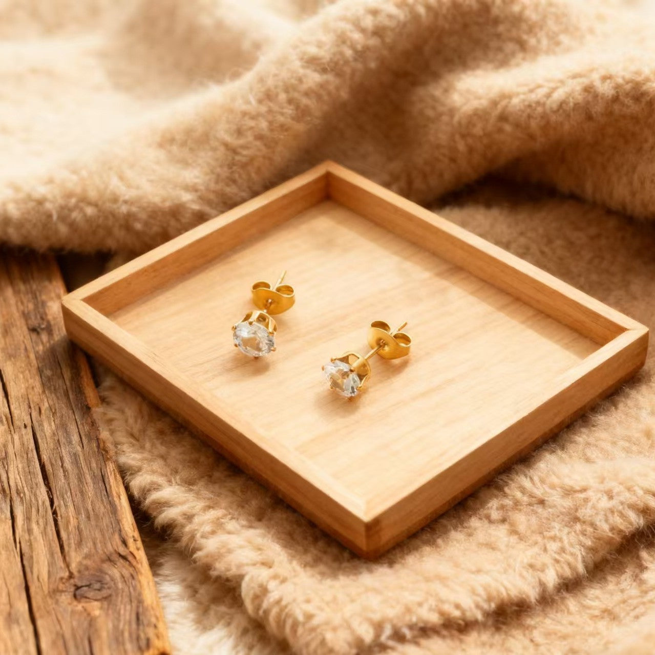 Wholesale 5pcs 2-8mm stainless steel stud earrings