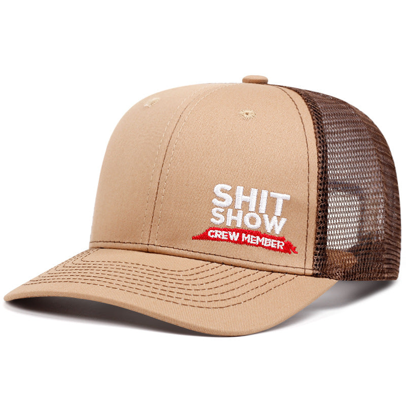 Wholesale Letter Embroidered Mesh Baseball Cap