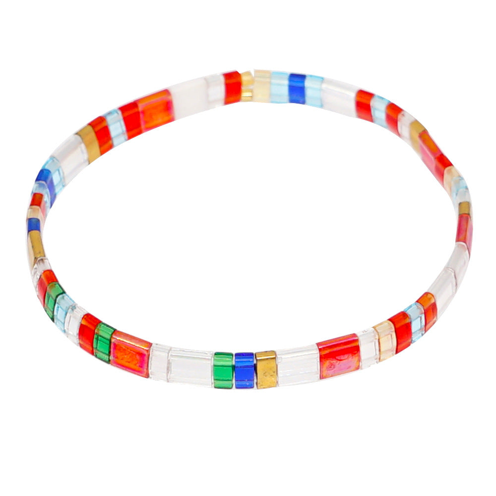 Wholesale Handmade Tila Bead Stretch Bracelet Women S Bohemian Multi Layer Stacking Jewelry Ethnic Fashion Accessory For Boutique Resale