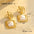 Wholesale  Stainless Steel Earrings Baroque Pearl Earrings