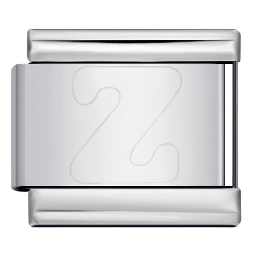 Wholesale Italian Charm Bracelet 9mm DIY Splicing Removable English Letters Stainless Steel Composable Bracelet