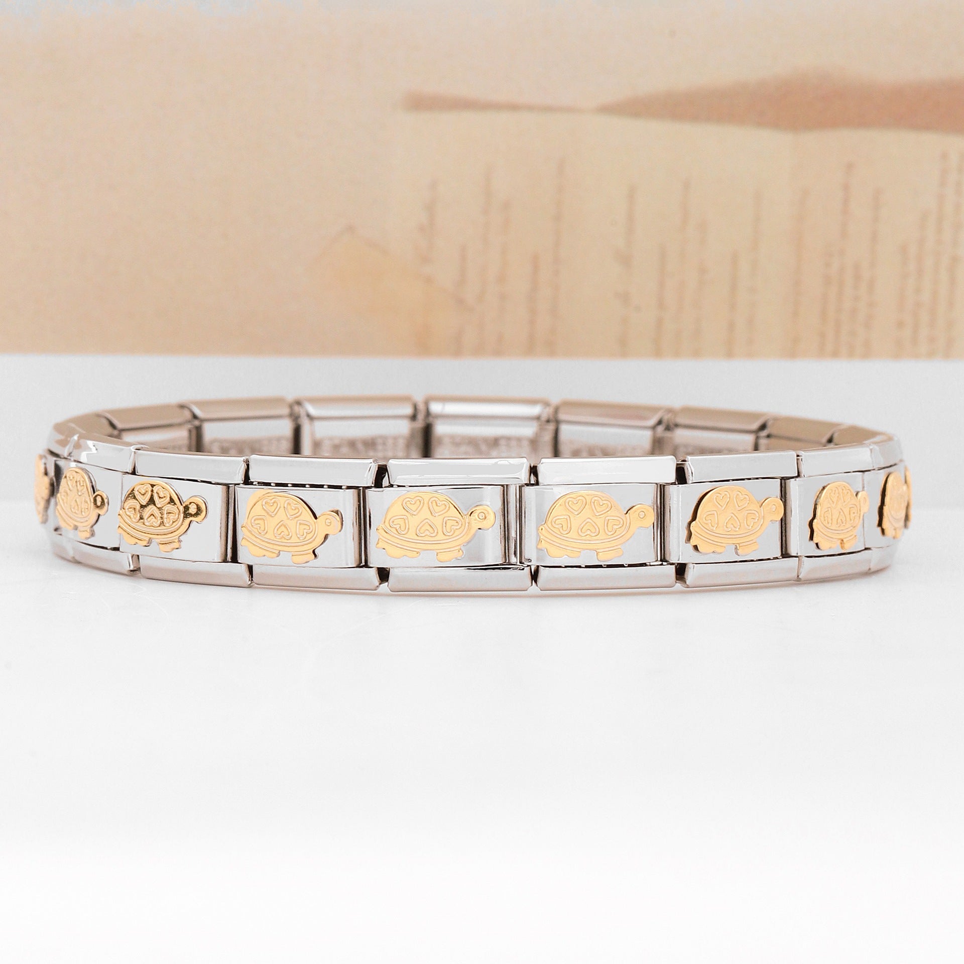 Wholesale Italian Charm Bracelet 9mm DIY Splicing Cute Cartoon Stainless Steel Composable Bracelet