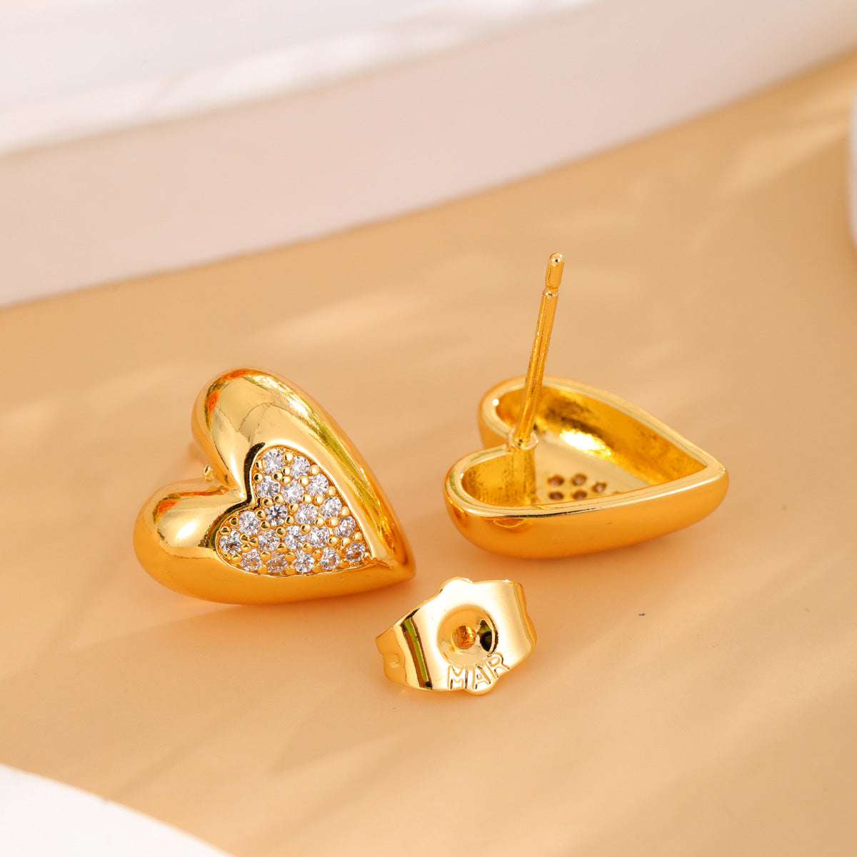 Wholesale  stainless steel love diamond earrings