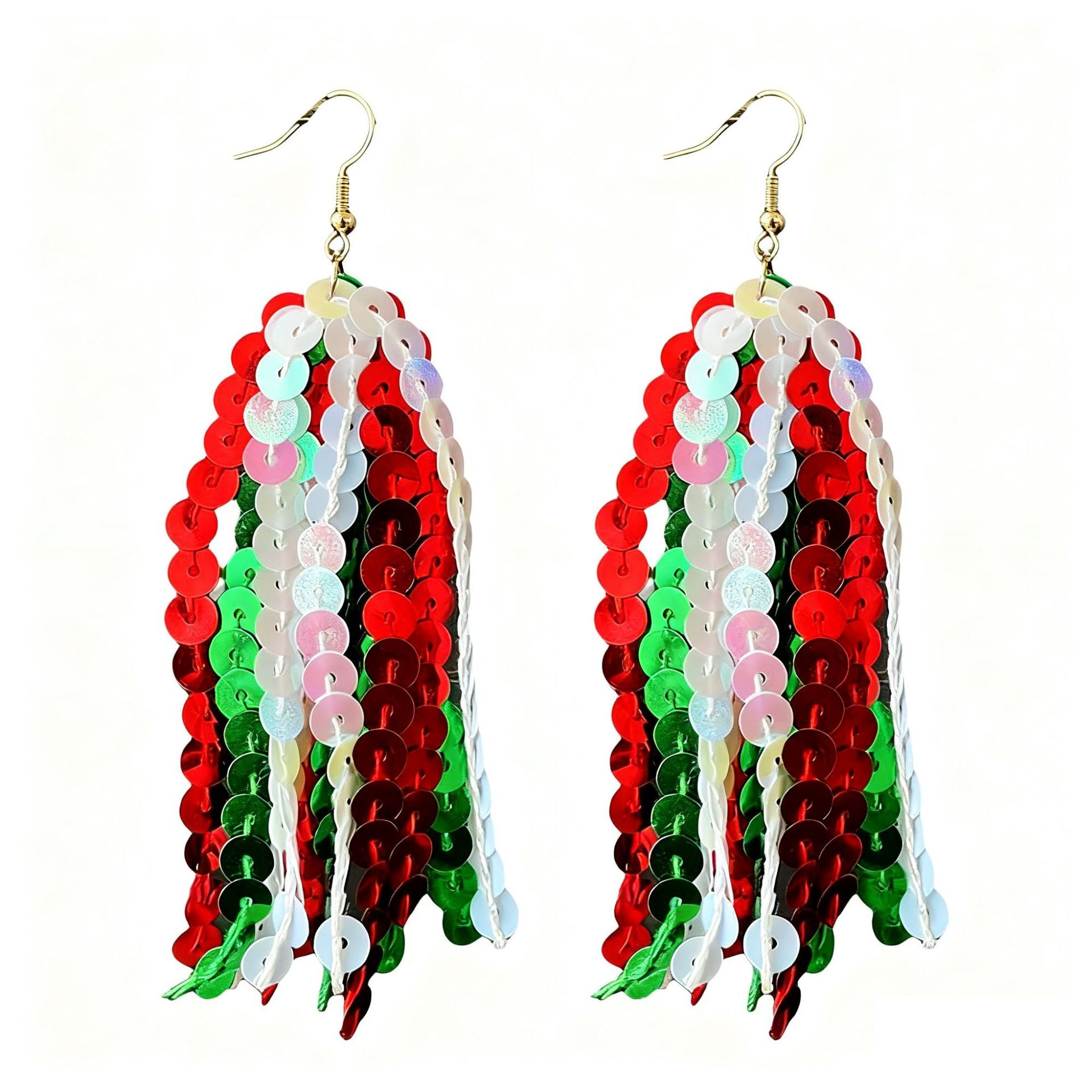 Wholesale 2 pairs/ pack Christmas Tassel Party Earrings