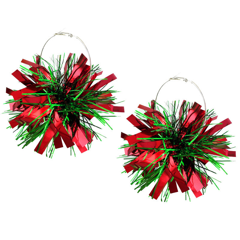 Wholesale 2 Pairs/pack Christmas Atmosphere Fireworks Earrings ACC-ES-HY179