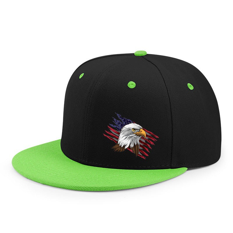 Wholesale Flat-brimmed hat hip-hop baseball cap printed reindeer daddy hat