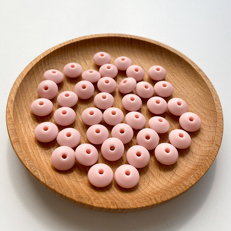 Wholesale 50PCS DIY Abacus Beads Silicone Small Beads 12MM