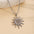 Wholesale Stainless Steel Spiral Sun Pendant Simple Retro Adjustable Necklace