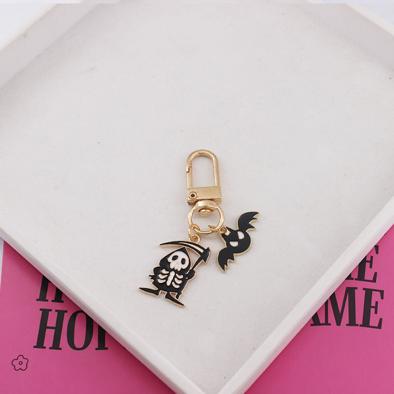 Wholesale Halloween Ghost Cartoon Pumpkin Ghost Alloy Keychain ACC-KC-QiChen006