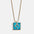 Wholesale Blue Turquoise Zodiac Enamel Stainless Steel Necklace