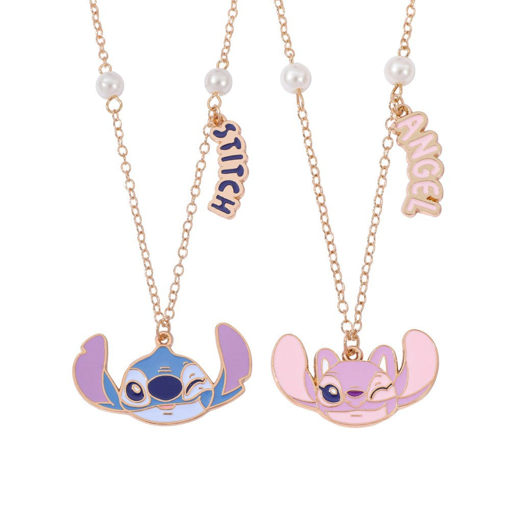 Wholesale 2PCS cartoon  zinc alloy necklace ACCVIP