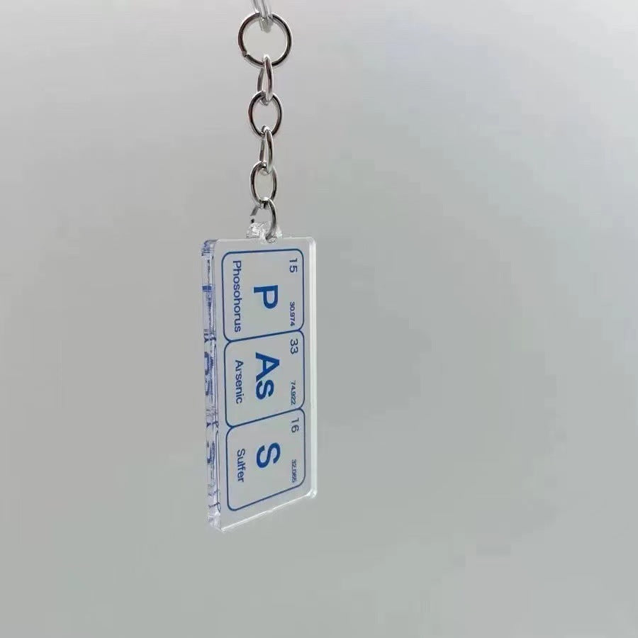 Wholesale chemical element acrylic keychains