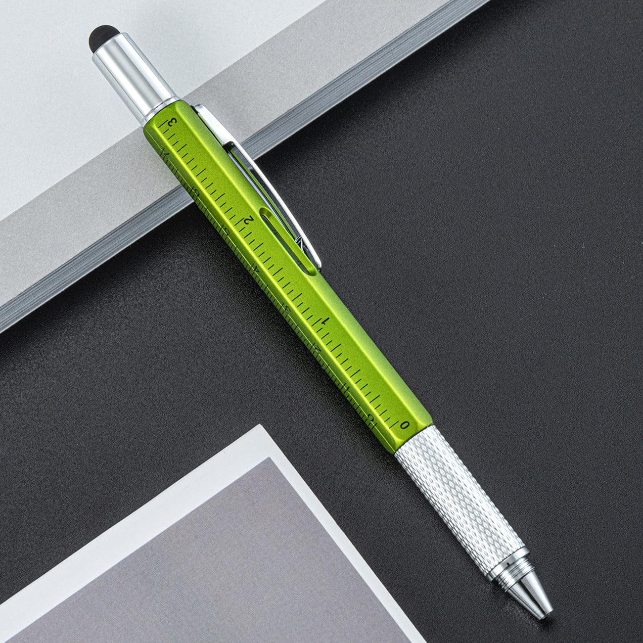 Wholesale Plastic Tool Pen Six-in-One Level Scale Touch Screen Pen