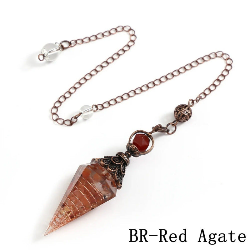 Wholesale Amethyst Crystal Hexagon Pendant Ancient Silver for DIY Jewelry Making Decorative Gift