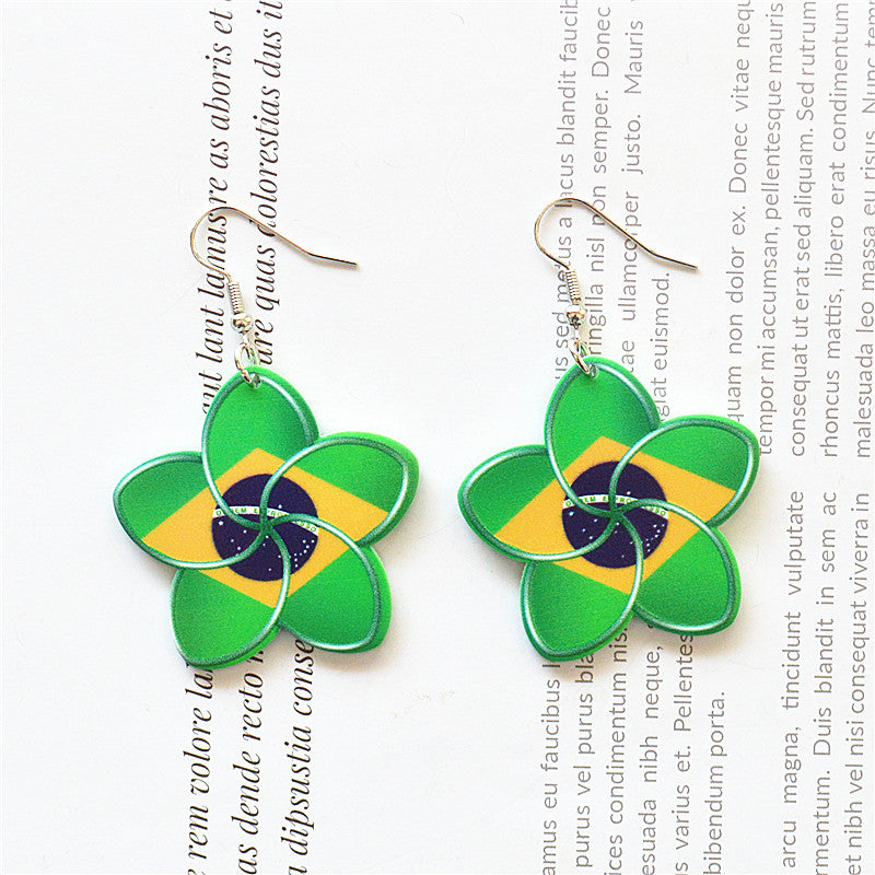 Wholesale Forest Flower Earrings Creative Acrylic Earrings ACC-ES-XN017