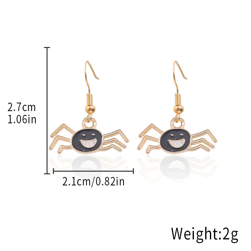 Wholesale Alloy  Earrings - Cute Ghost and Pumpkin Skull for Party Wear