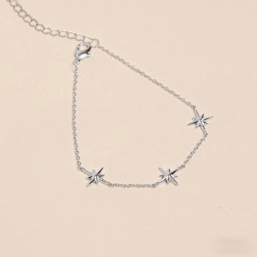 Wholesale 14K Gold Plated 925 Sterling Silver Star Bracelet For Women Stylish Everyday Jewelry Accessory Boutique Resale Gift