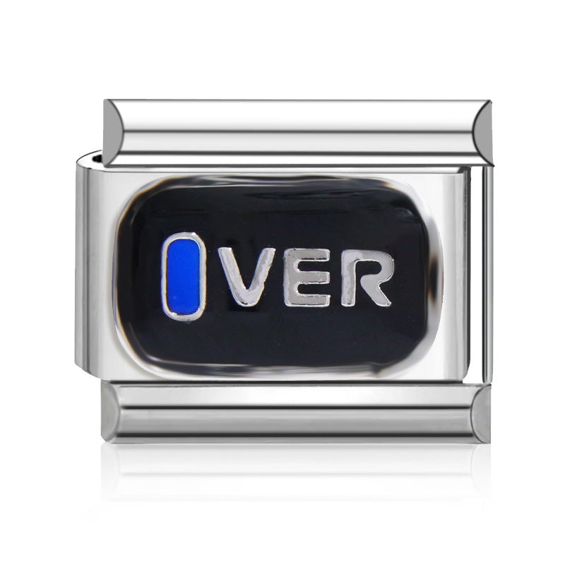 Wholesale Italian Charm Bracelet 9mm DIY Splicing Cute Creative Stainless Steel Composable Bracelet