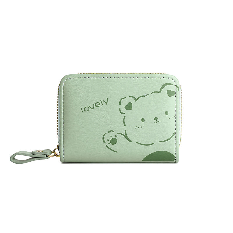 Wholesale PU Zipper Mini Card Slot Accordion Small Card Holder Wallet ACC-WT-YLT001