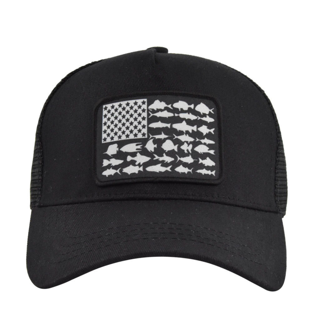 Wholesale American Independence Day Flag Mesh Baseball Caps ACC-HT-YMX005