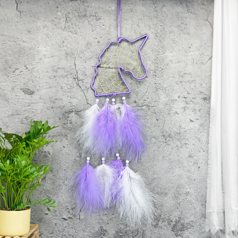 Wholesale Dream Unicorn Feather Dreamcatcher