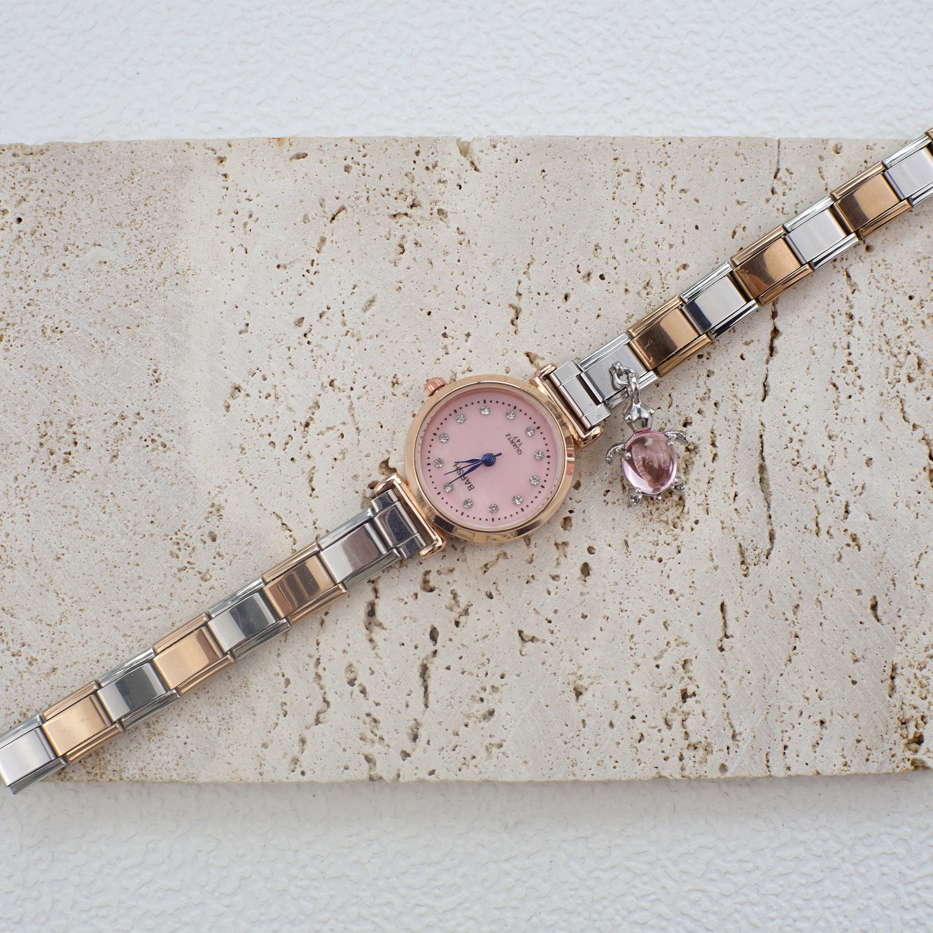 Wholesale Diamond-Set Stainless Steel Italian Charm Watches