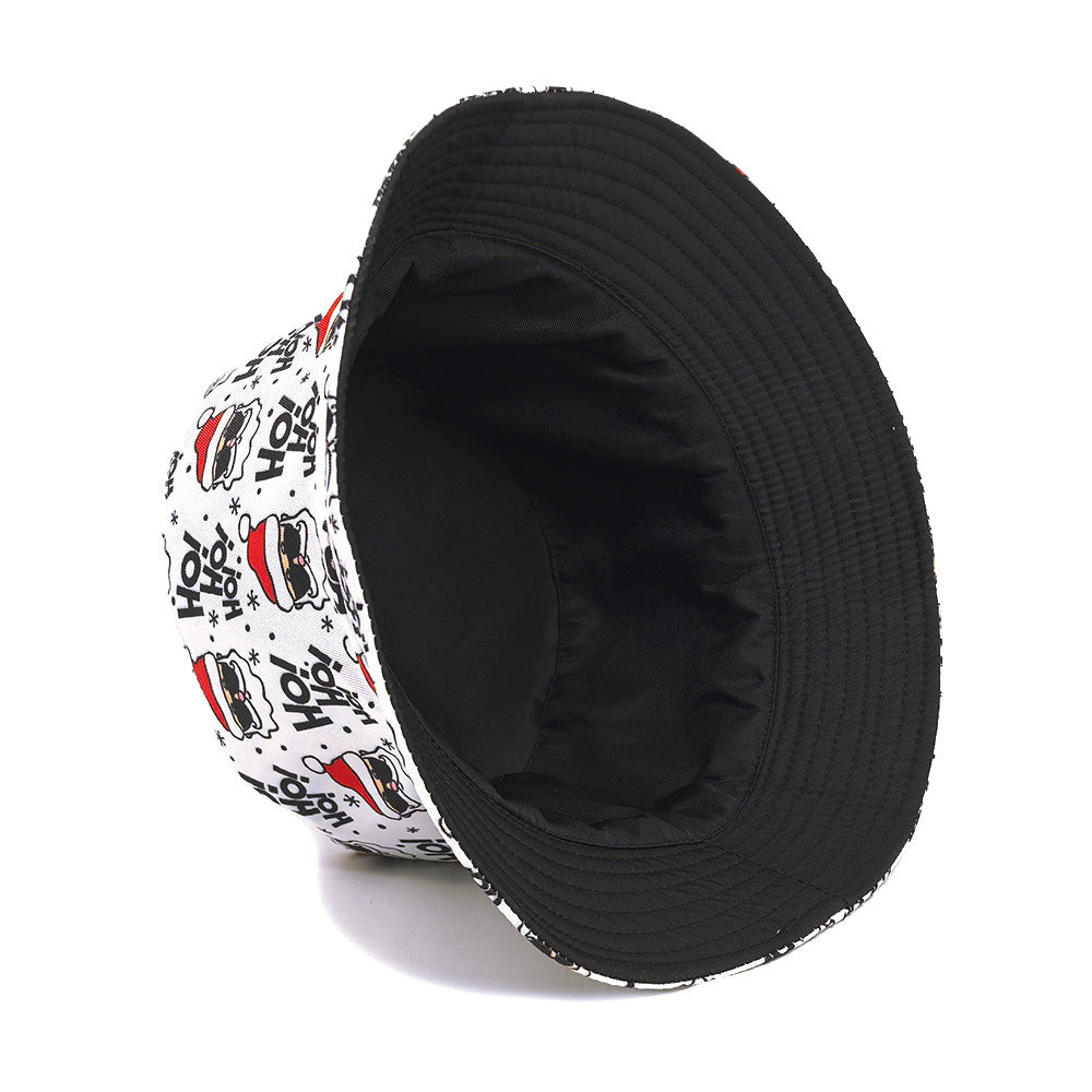 Wholesale Reversible Christmas Print Bucket Hat