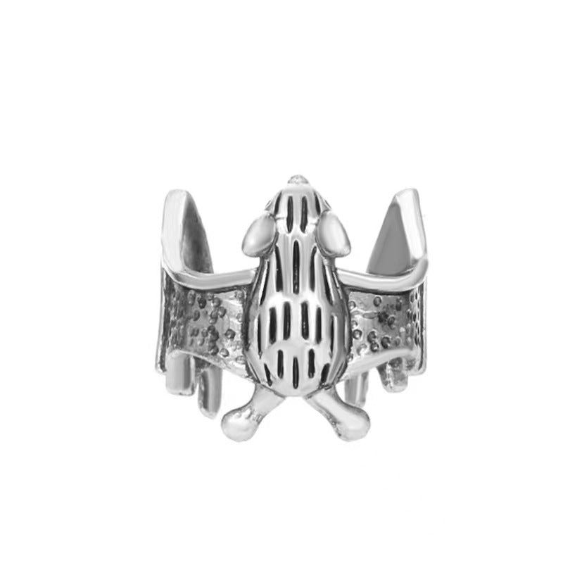 Wholesale Gothic Bat Clip On Earrings Dark Trendy Unisex Fashion Jewelry Accessory for Party Gift Boutique