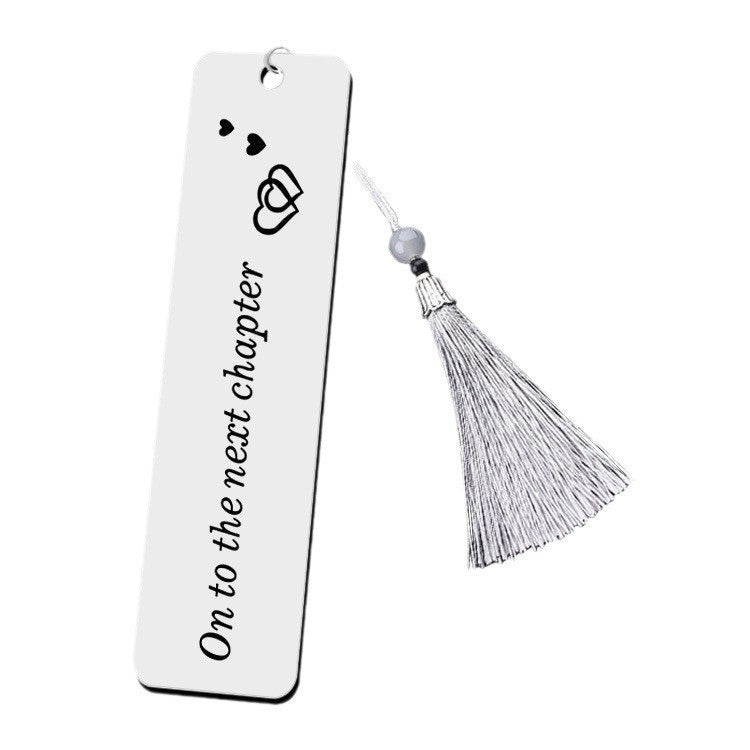 Wholesale Stainless Steel Bookmark Laser Engraved Custom Logo Teacher S Day Gift DIY Bookmark For Boutique Resale