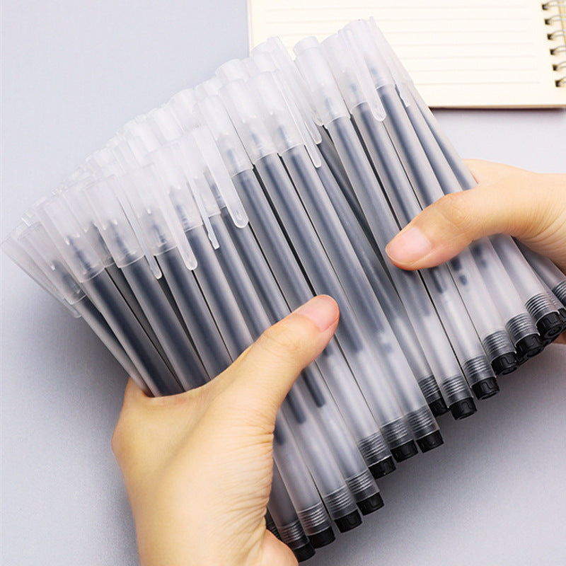 Wholesale gel pen replacement pen frosted transparent ballpoint pen