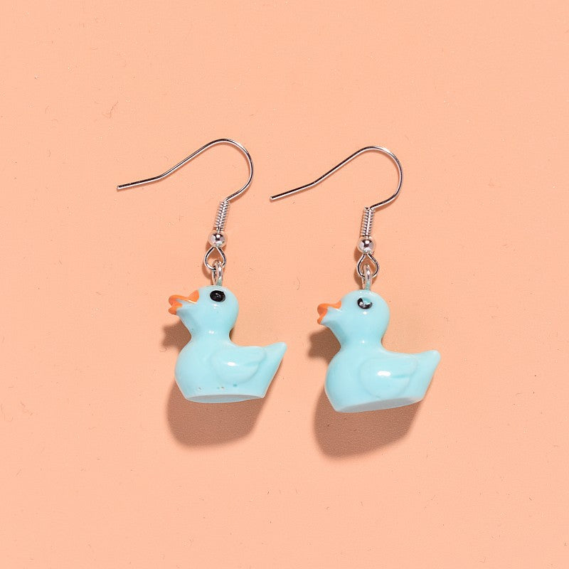 Wholesale Cute Three-dimensional Little Yellow Duck Earrings ACC-ES-Xunt005