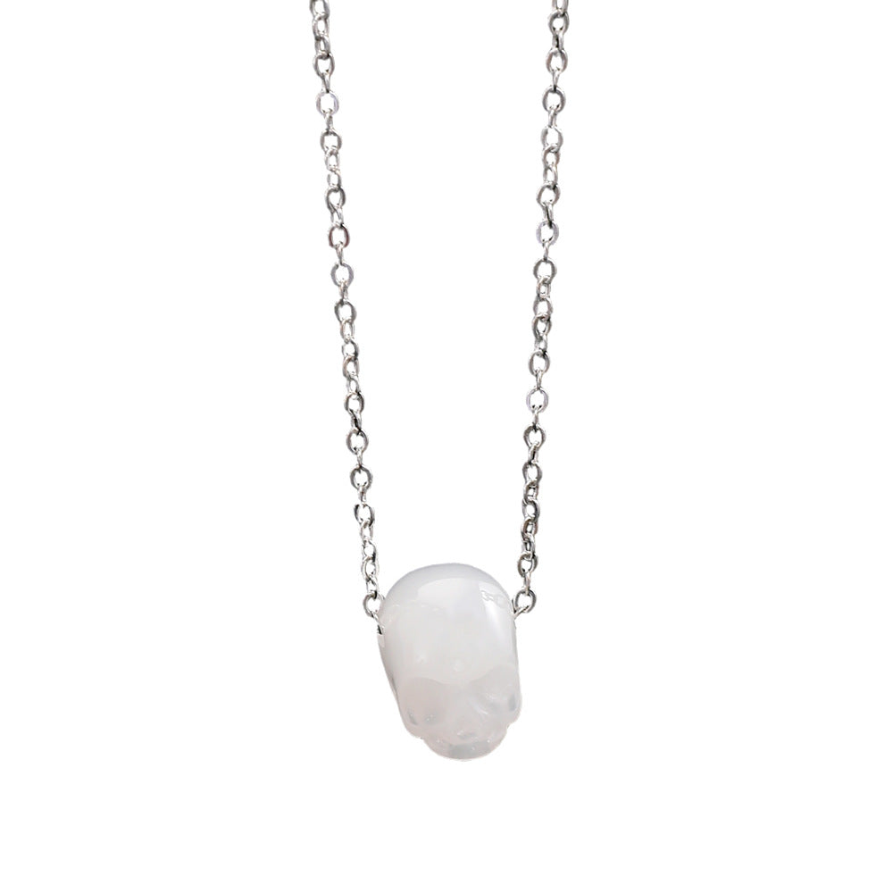 Wholesale Dark  Skull Pendant Necklace,  Chic Jewelry Accessory for Gift Boutique Resale