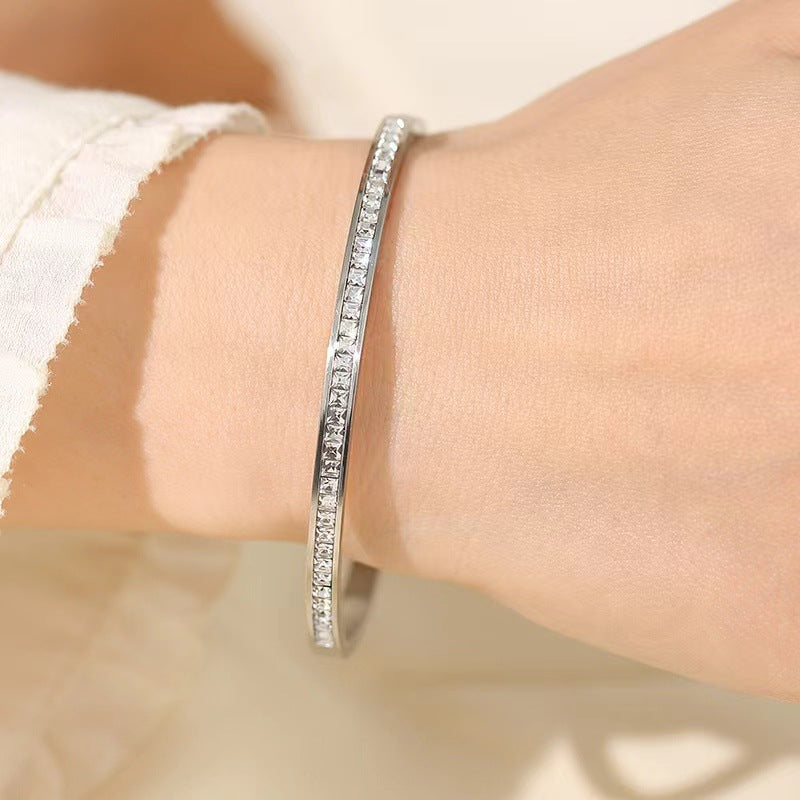 Wholesale Titanium Steel Bracelet Diamond Bracelet ACC-BT-Ruih001