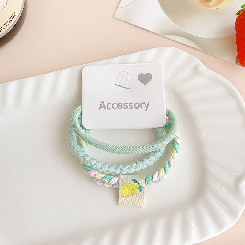 Wholesale 3pcs/set Colorful Rubber Band Hair Ties Hair Scrunchies ACC-HS-Shenb004