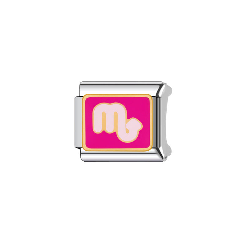 Wholesale Italian Charm Bracelet 9mm DIY Splicing Shark Penguin Stainless Steel Composable Bracelet