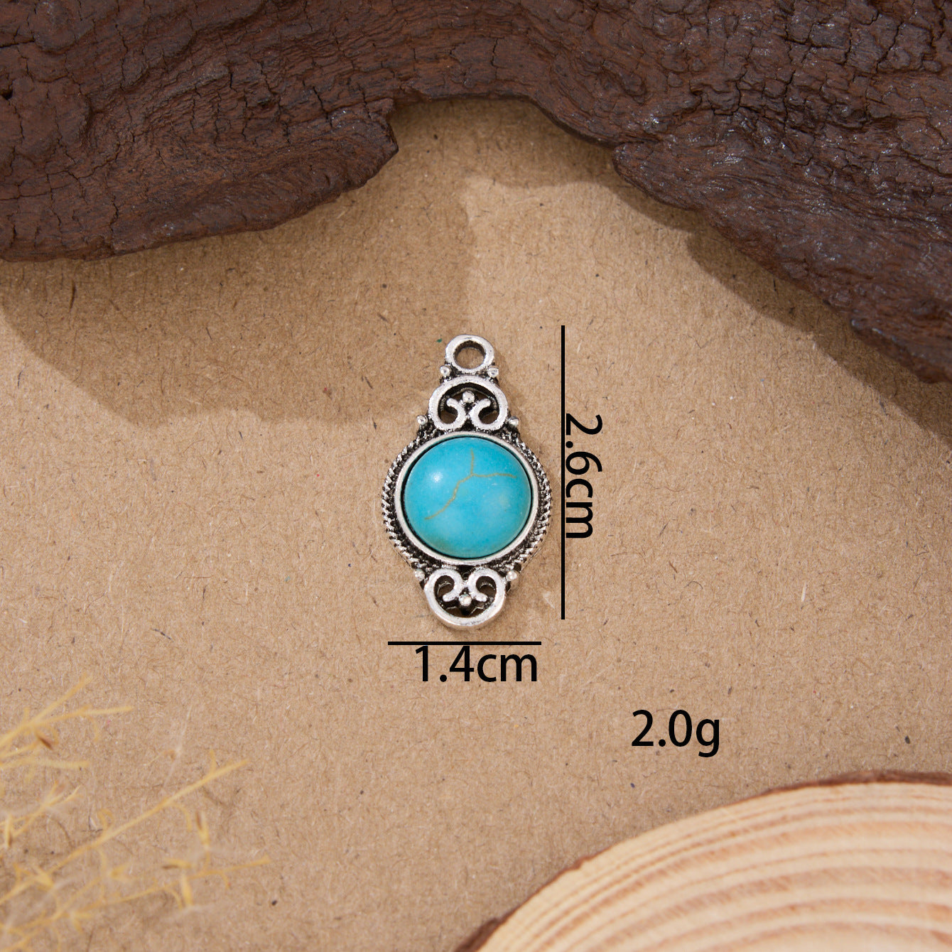 Wholesale Vintage Bohemian Turquoise Inlaid Jewelry DIY Accessories